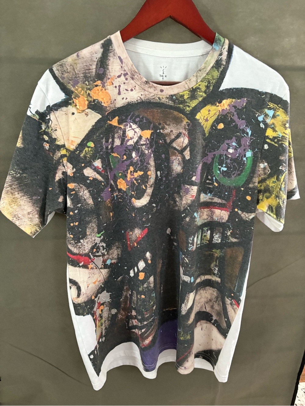 Cactus Jack Travis Scott X George Condo Portrait of Travis T Shirt Men's Large